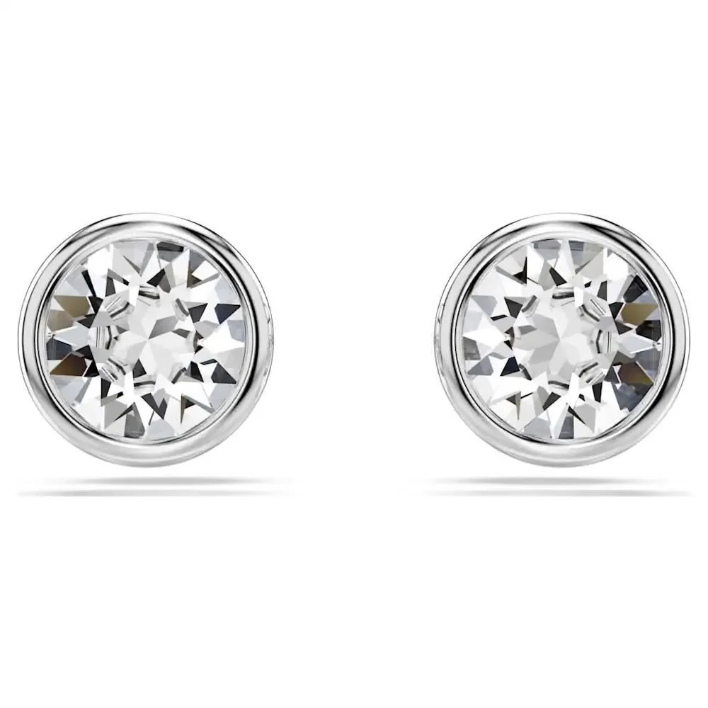 Kate Spade New York Silver Crystal Stud Earrings Clear Rhinestone Classic